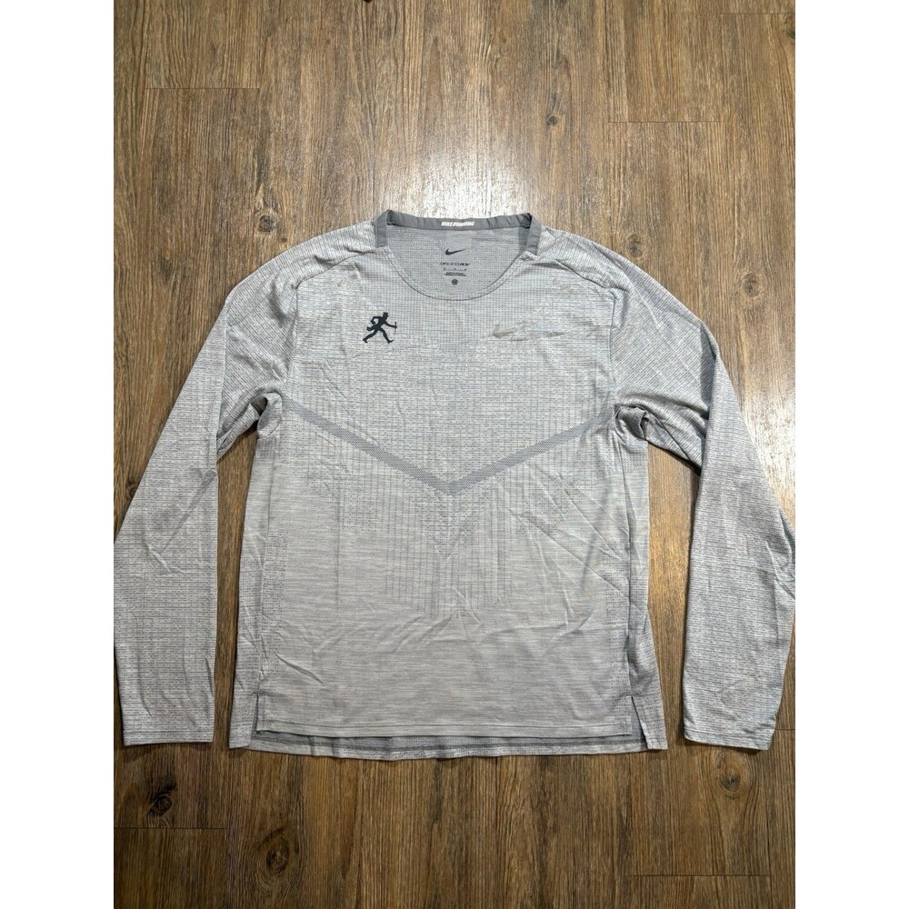 Nike Shirt Mens Medium Gray Dri-FIT Running Wake Forest Deacons CZ9048-010